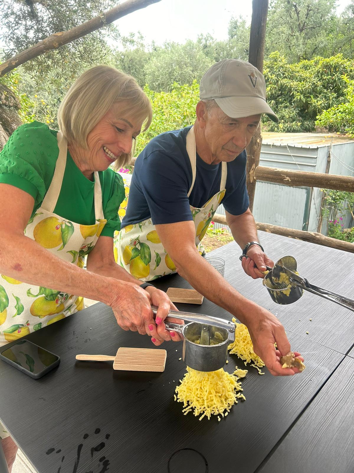 Sorrento Garden Kitchen - Preparing potato dumplings Sorrento Garden Kitchen - Preparing potato dumplings - Cooking Classes